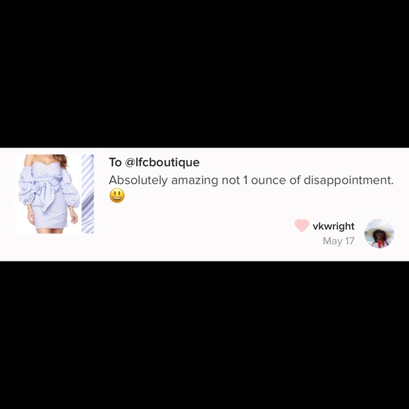 LAST ONE!!PRICE FIRM Off the shoulder stripe dress - Picture 4 of 4